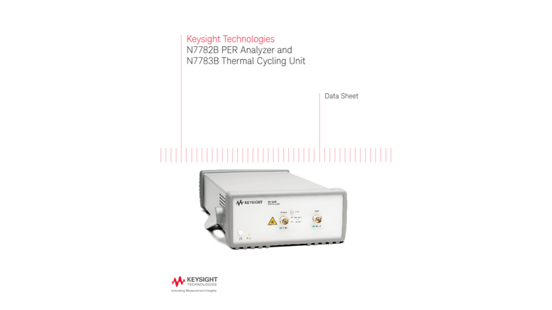 N7782B PER Analyzer and N7783B Thermal Cycling Unit